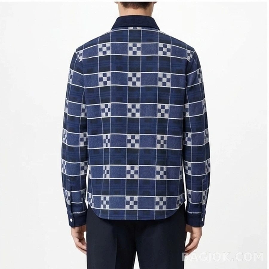 루이비통 루이비통 다미에 법랑 플란넬 셔츠 상세 이미지