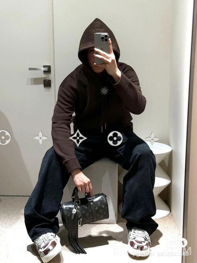 루이비통 루이비통 다미에 자카드 워싱 데님 팬츠 상세 이미지