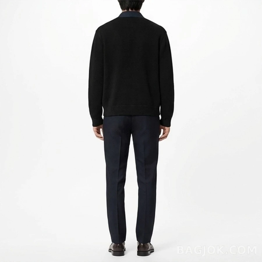 루이비통 루이비통 두꺼운 바늘 인타르시아 가디건 상세 이미지
