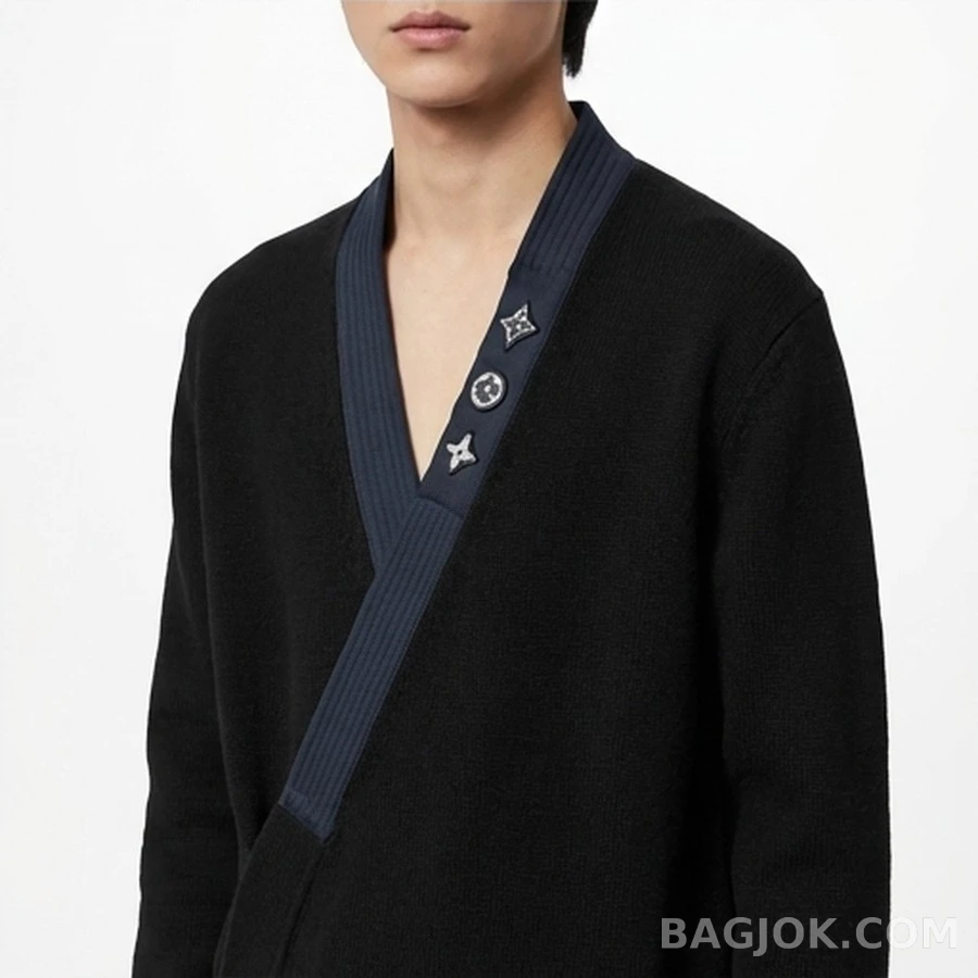 루이비통 루이비통 두꺼운 바늘 인타르시아 가디건 상세 이미지