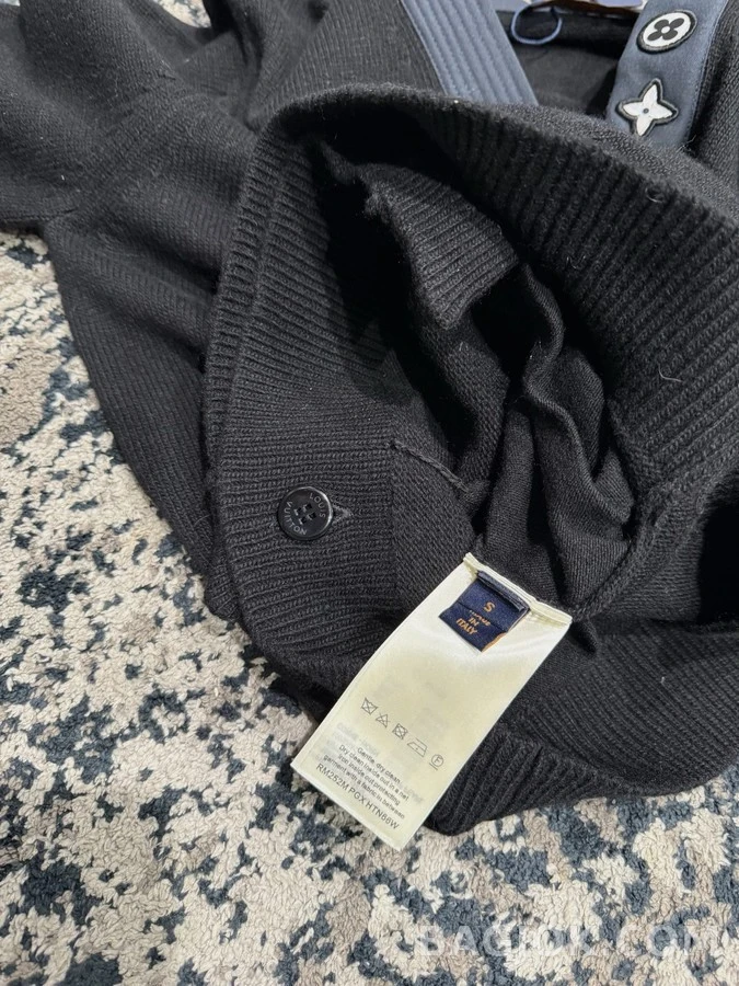 루이비통 루이비통 두꺼운 바늘 인타르시아 가디건 상세 이미지