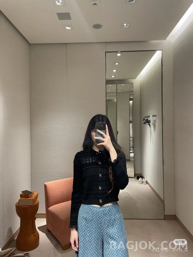 루이비통 루이비통 레이스 크롭 가디건 상세 이미지