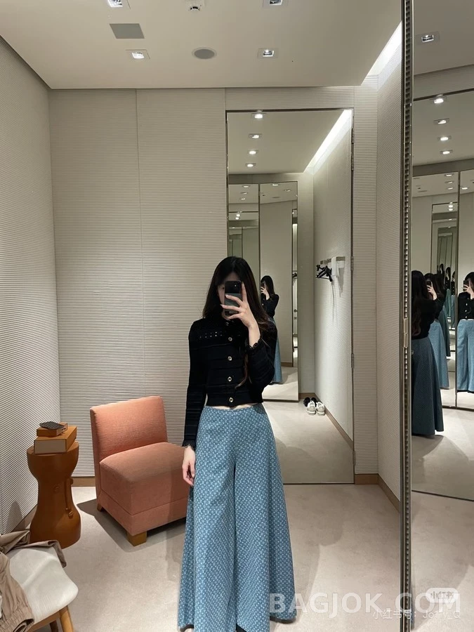루이비통 루이비통 레이스 크롭 가디건 상세 이미지