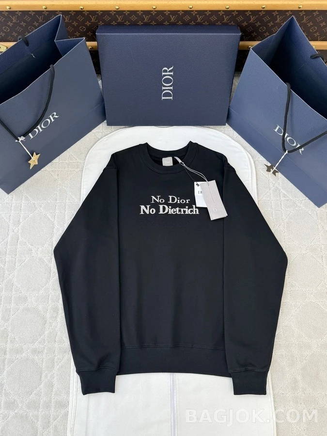 디올 디올 No No Dietrich 레터링 맨투맨 상세 이미지