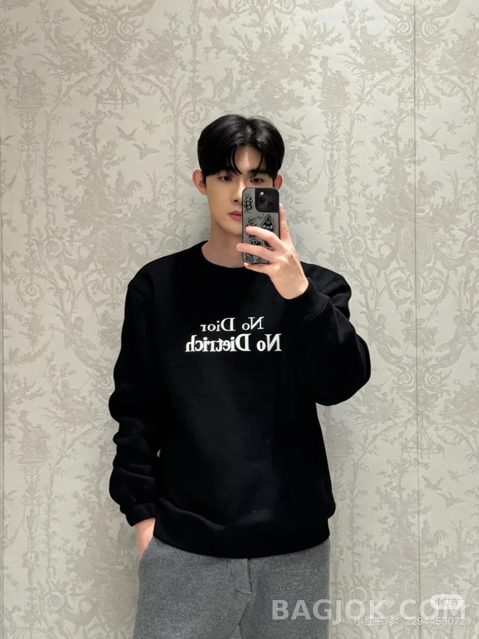 디올 디올 No No Dietrich 레터링 맨투맨 상세 이미지