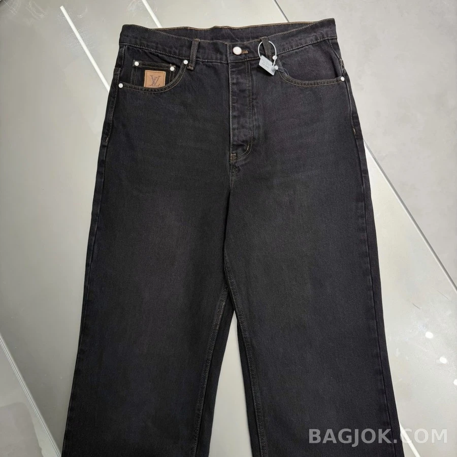 루이비통 루이비통 로고 스케이트보드 데님 팬츠 상세 이미지