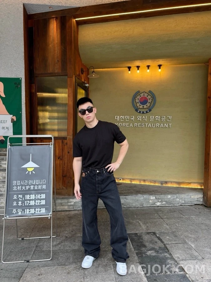 루이비통 루이비통 로고 스케이트보드 데님 팬츠 상세 이미지