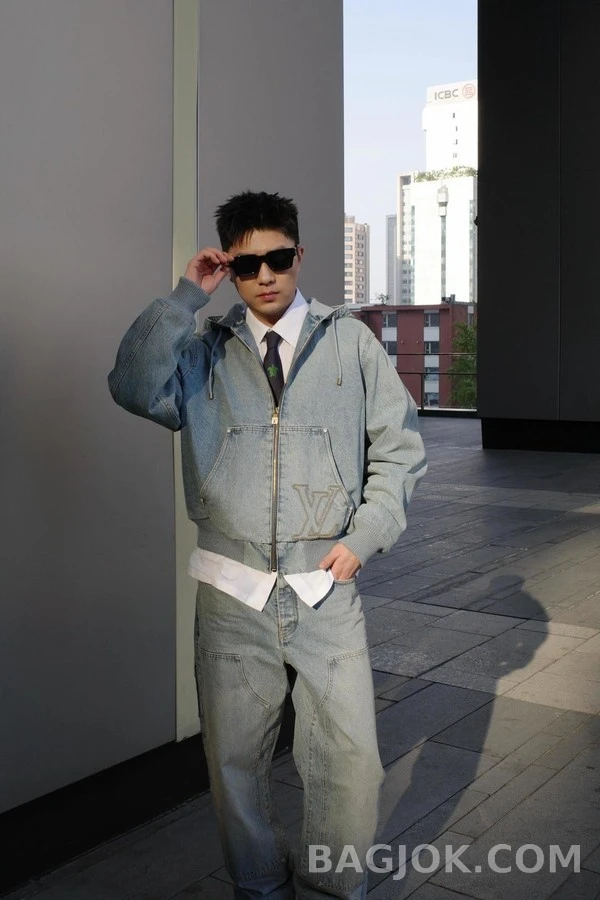 루이비통 루이비통 로고 워크웨어 데님 팬츠 상세 이미지