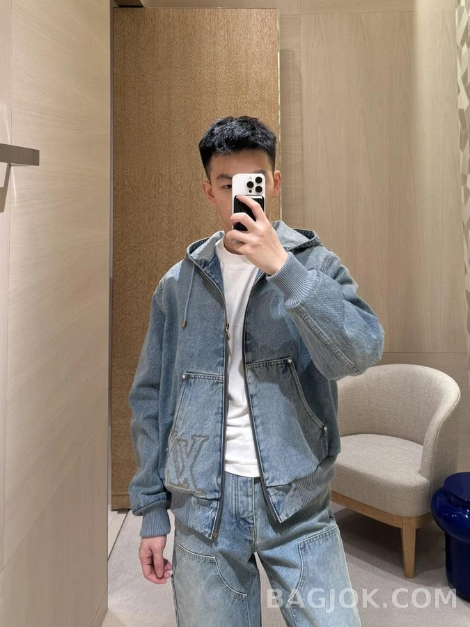 루이비통 루이비통 로고 워크웨어 데님 팬츠 상세 이미지