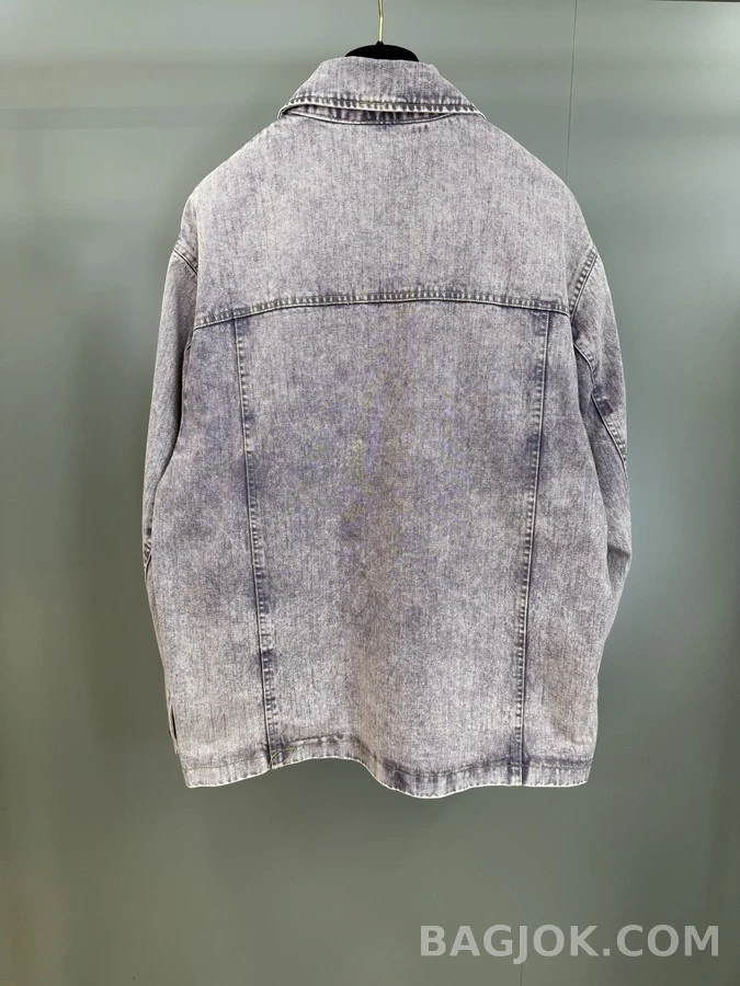 루이비통 루이비통 로고 자수 오버다이드 데님 자켓 상세 이미지