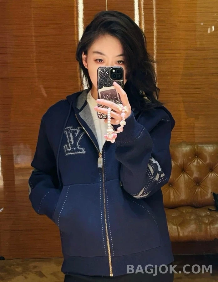 루이비통 루이비통 면 연결 후드 집업 상세 이미지