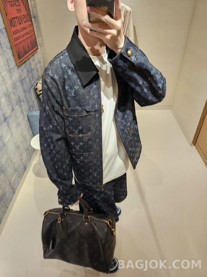 루이비통 루이비통 모노그램 데님 워크 자켓 상세 이미지