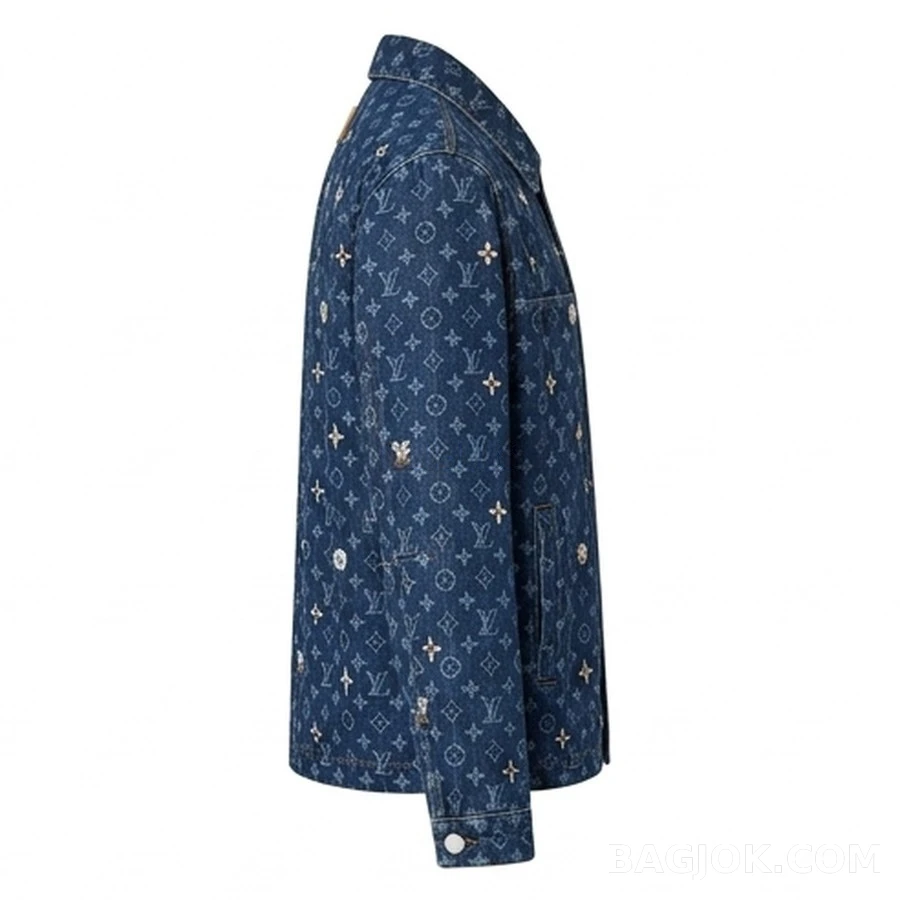 루이비통 루이비통 모노그램 데이지 자수 데님 자켓 상세 이미지