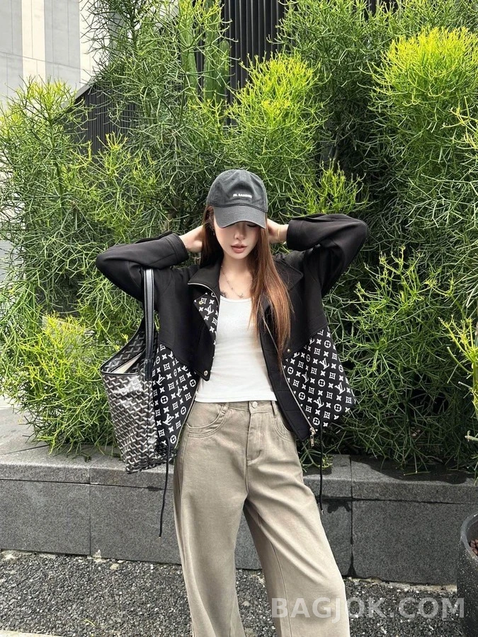 루이비통 루이비통 모노그램 스탠드넥 자켓 상세 이미지