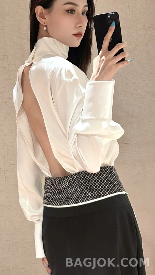 루이비통 루이비통 모노그램 실크 랩 스커트 상세 이미지