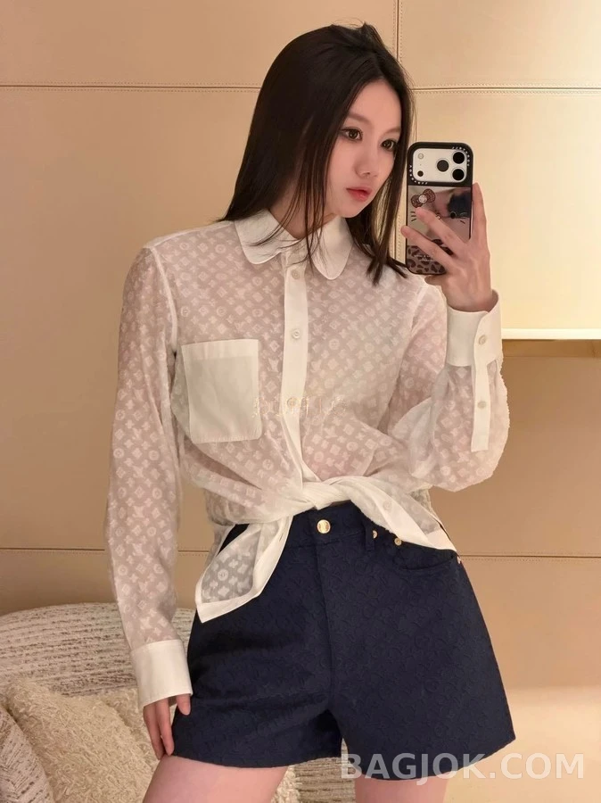 루이비통 루이비통 모노그램 엠보싱 셔츠 상세 이미지