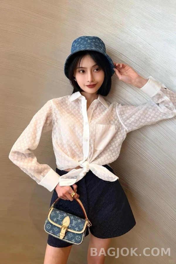 루이비통 루이비통 모노그램 엠보싱 셔츠 상세 이미지