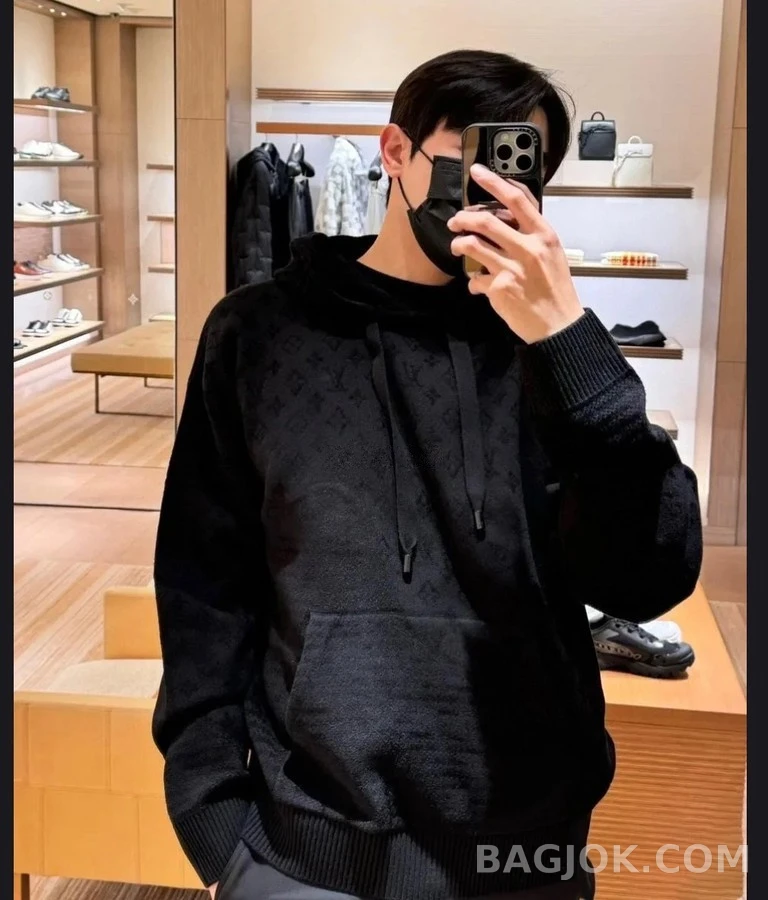 루이비통 루이비통 모노그램 자카드 니트 후드 상세 이미지