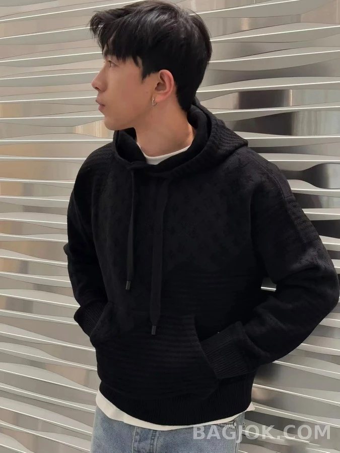 루이비통 루이비통 모노그램 자카드 니트 후드 상세 이미지