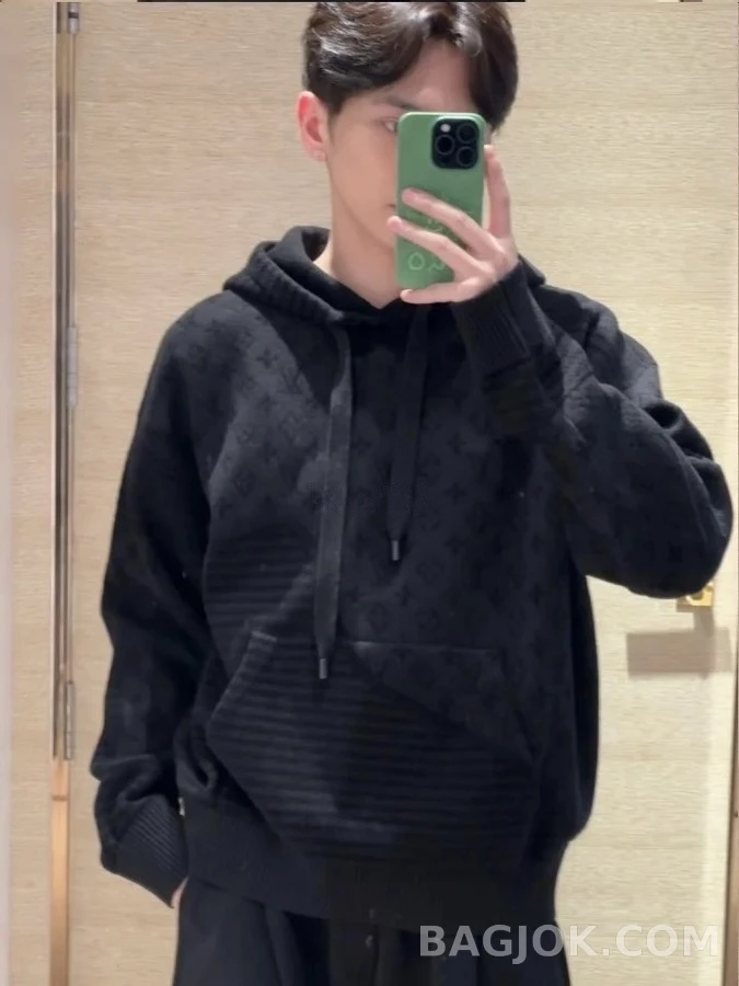 루이비통 루이비통 모노그램 자카드 니트 후드 상세 이미지