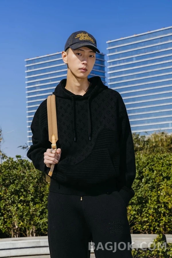 루이비통 루이비통 모노그램 자카드 니트 후드 상세 이미지