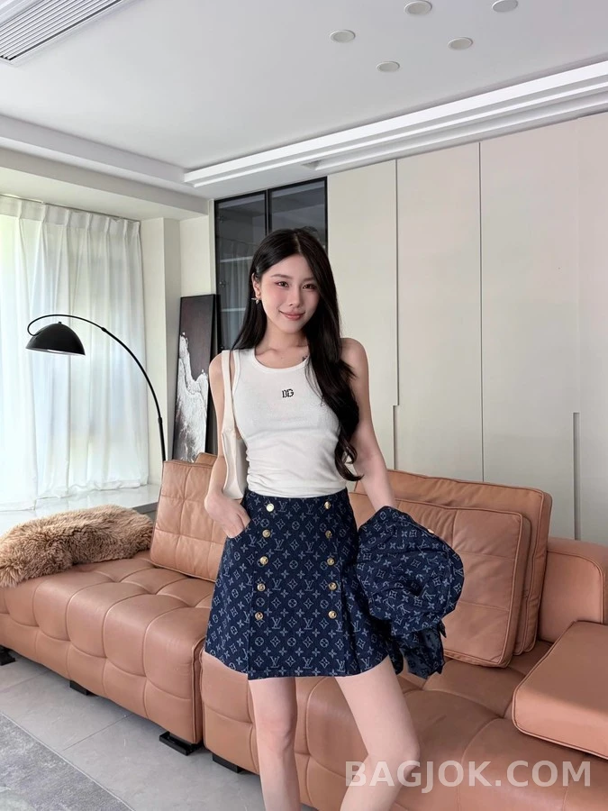 루이비통 루이비통 모노그램 자카드 미니 스커트 상세 이미지