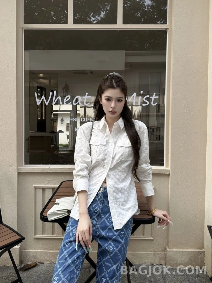 루이비통 루이비통 모노그램 자카드 셔츠 상세 이미지