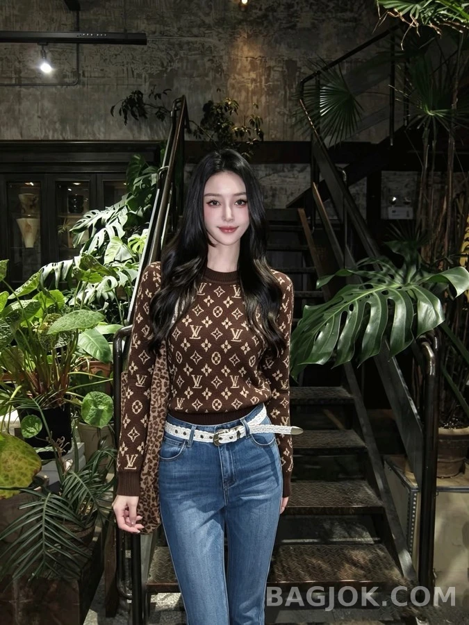 루이비통 루이비통 모노그램 자카드 스웨터 상세 이미지