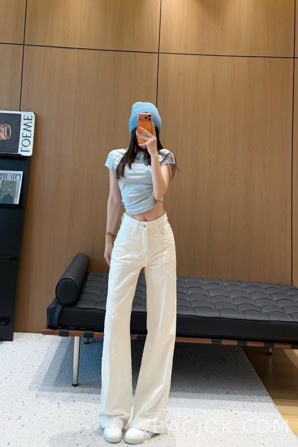 루이비통 루이비통 모노그램 자카드 스트레이트 데님 상세 이미지