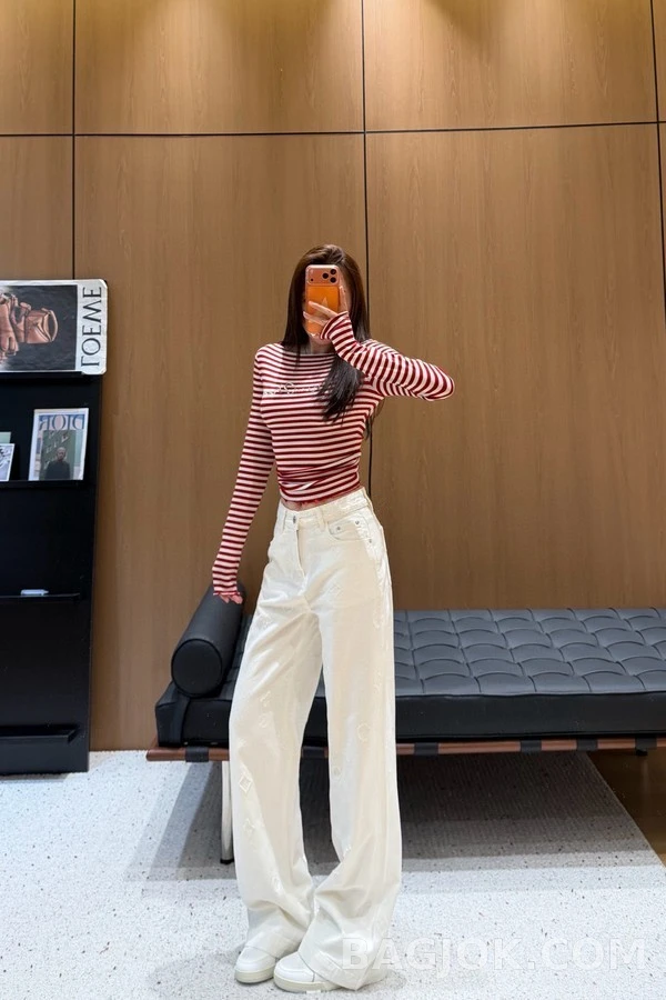 루이비통 루이비통 모노그램 자카드 스트레이트 데님 상세 이미지