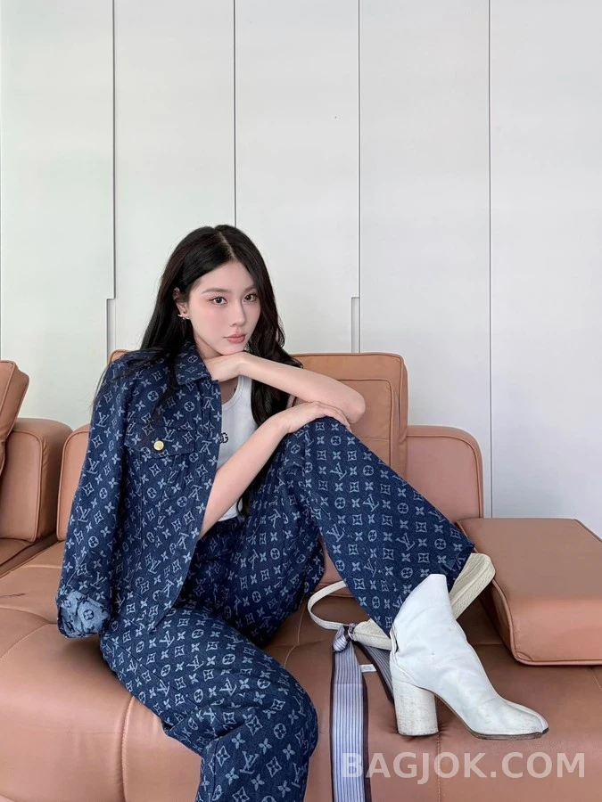 루이비통 루이비통 모노그램 자카드 스트레이트 팬츠 상세 이미지