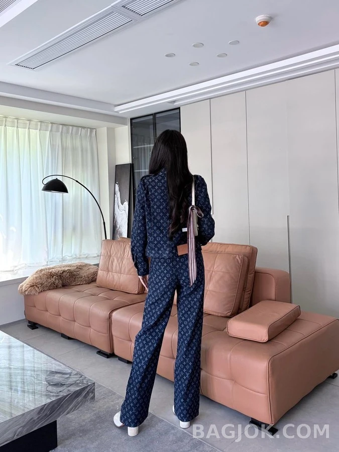 루이비통 루이비통 모노그램 자카드 스트레이트 팬츠 상세 이미지