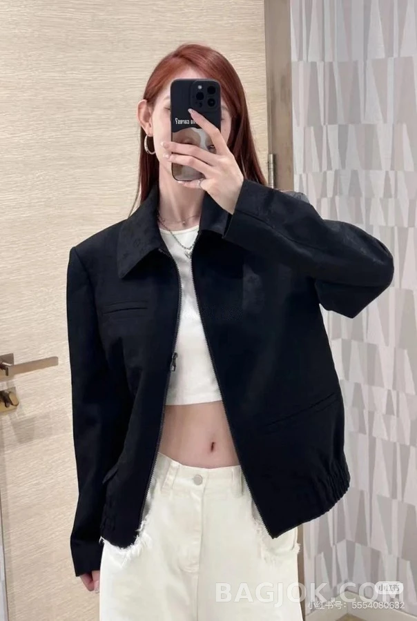 루이비통 루이비통 모노그램 자카드 카라 자켓 상세 이미지