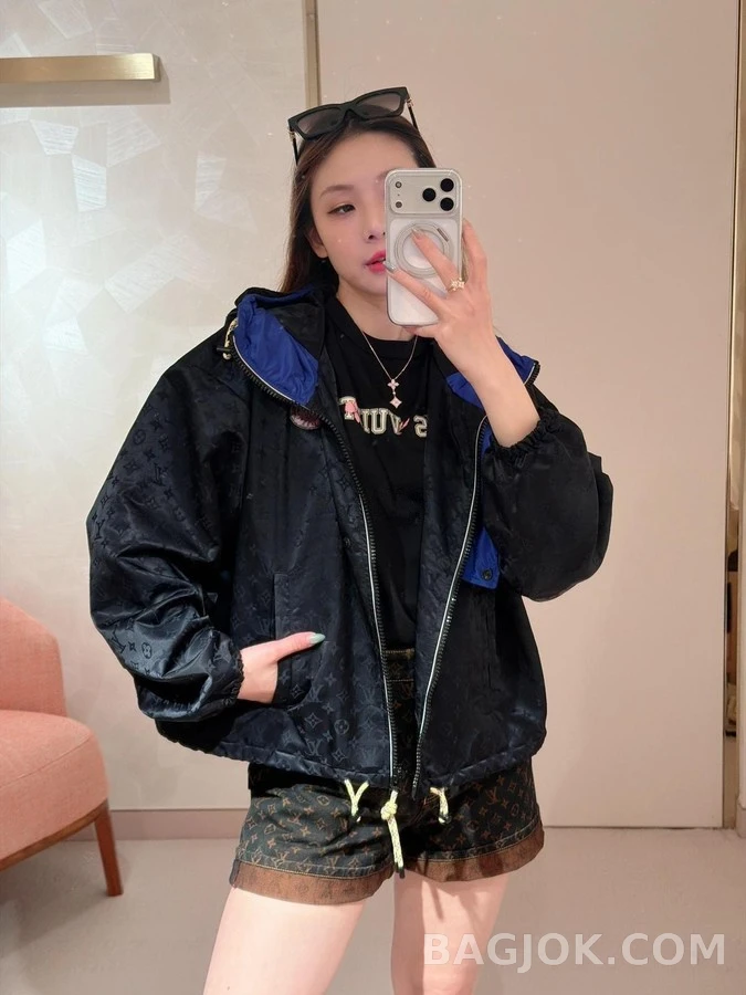 루이비통 루이비통 모노그램 자카드 후드 자켓 상세 이미지