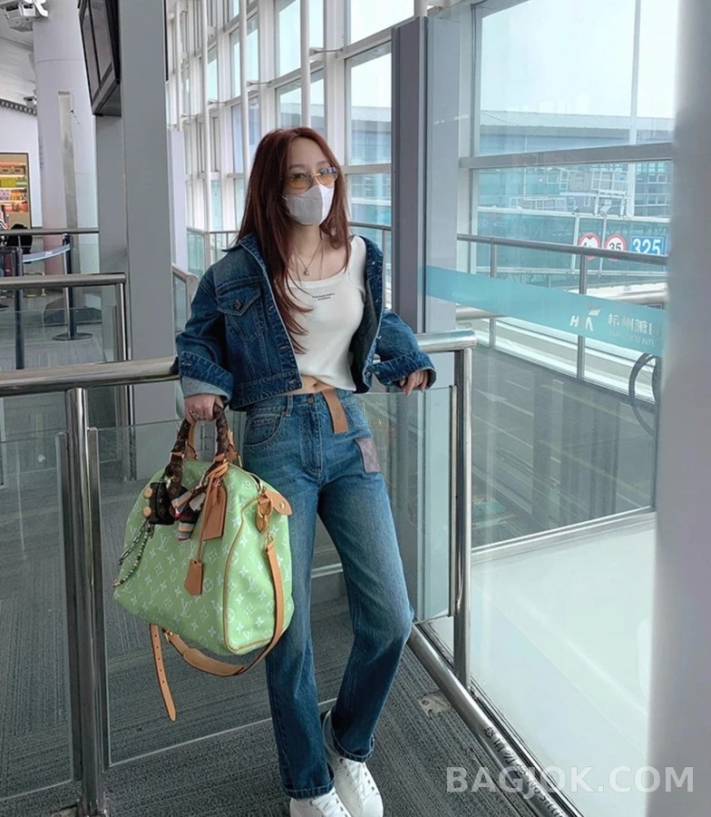 루이비통 루이비통 모노그램 패치 스트레이트 팬츠 상세 이미지