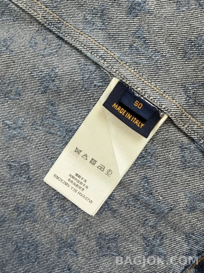 루이비통 루이비통 모노그램 플라워 자수 데님 자켓 상세 이미지