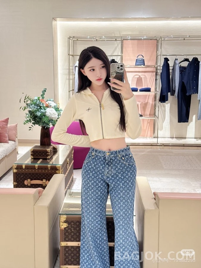 루이비통 루이비통 모노그램 플레어 데님 팬츠 상세 이미지