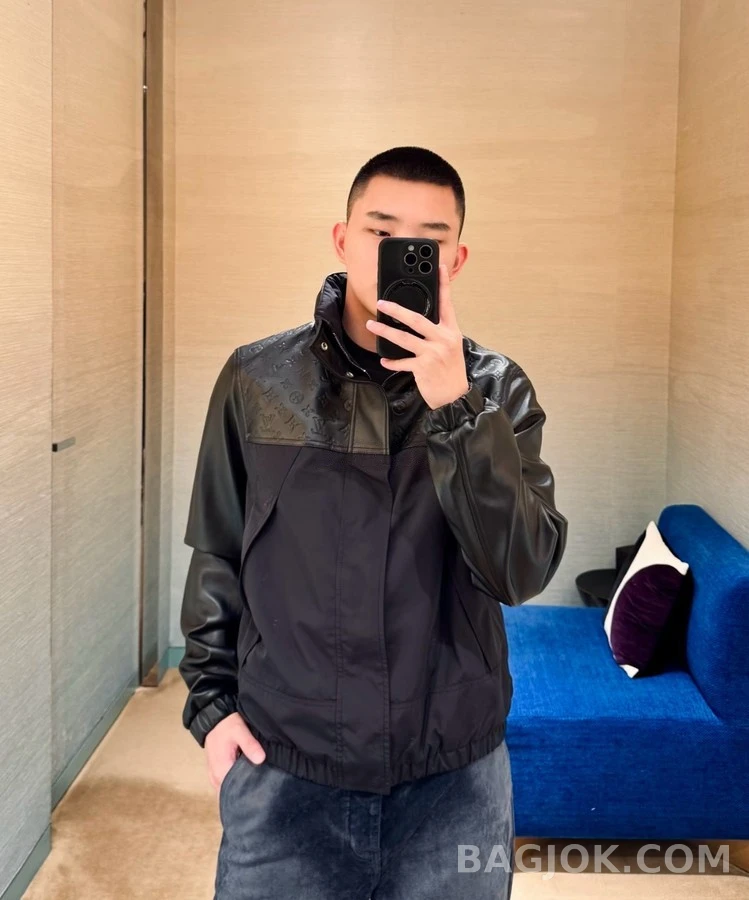 루이비통 루이비통 모노그램 혼합 레더 방풍 자켓 상세 이미지