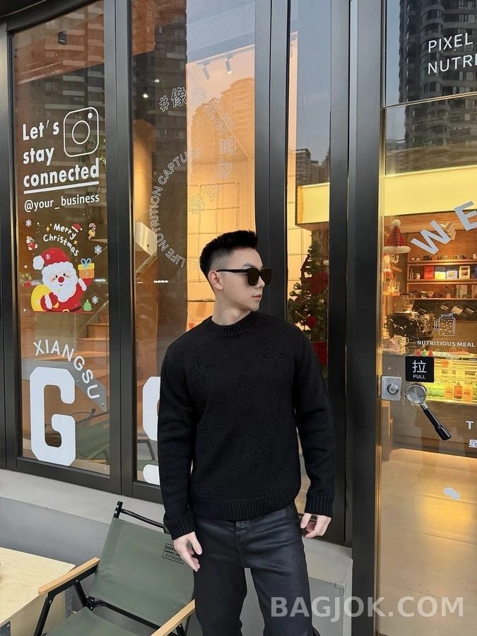 루이비통 루이비통 모노그램 镂空 니트 상세 이미지