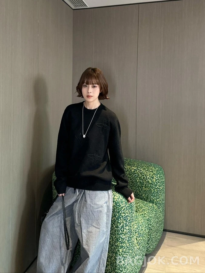 루이비통 루이비통 모노그램 镂空 니트 상세 이미지