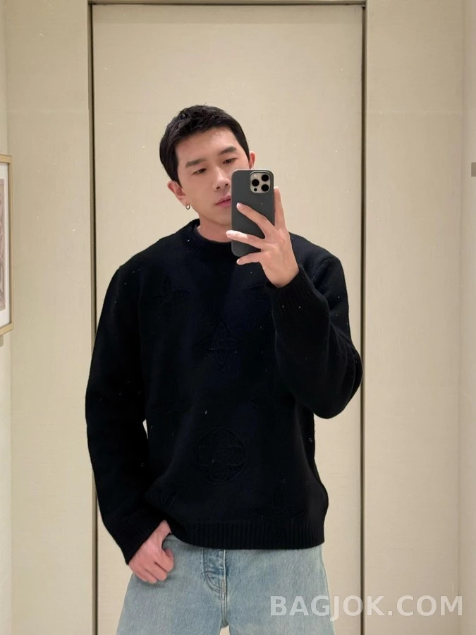 루이비통 루이비통 모노그램 镂空 니트 상세 이미지