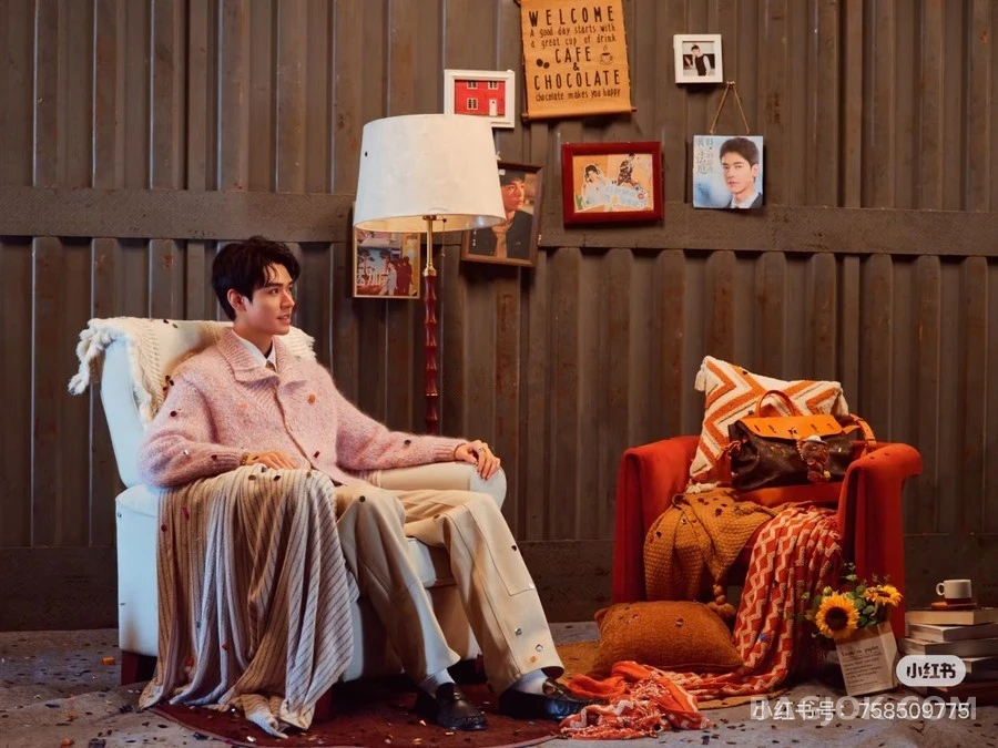 루이비통 루이비통 모헤어 레터링 패치 진주 버튼 자켓 상세 이미지
