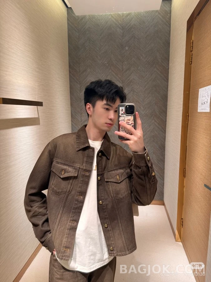 루이비통 루이비통 빈티지 가죽 셔츠 재킷 상세 이미지