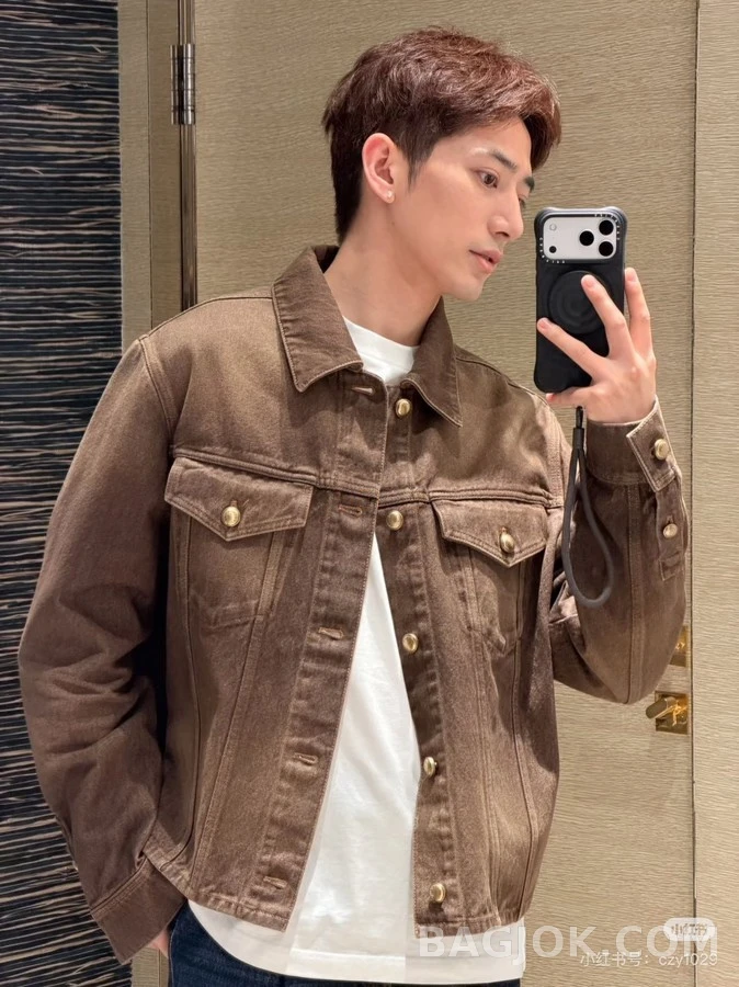 루이비통 루이비통 빈티지 가죽 셔츠 재킷 상세 이미지