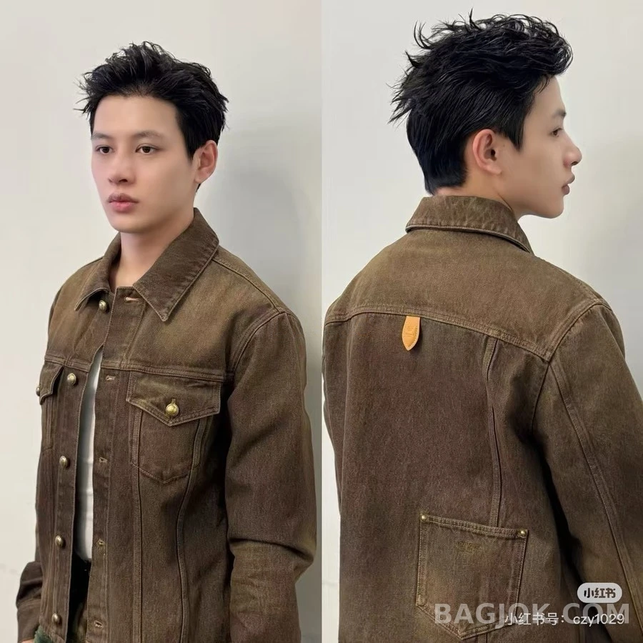 루이비통 루이비통 빈티지 가죽 셔츠 재킷 상세 이미지
