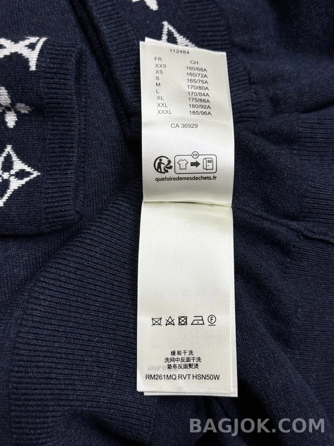 루이비통 루이비통 소매 레터링 니트 스웨터 상세 이미지