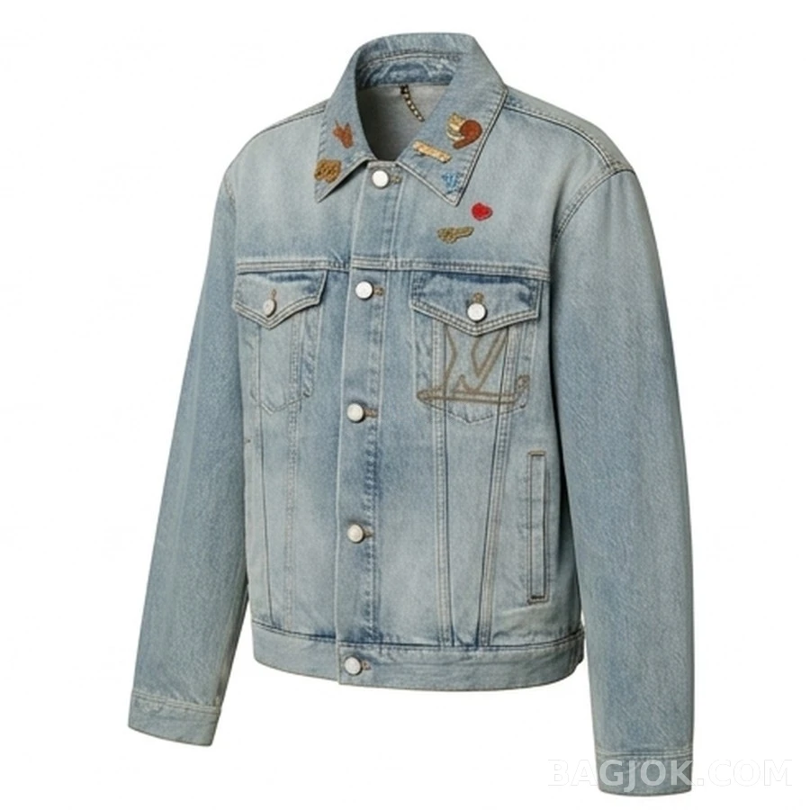 루이비통 루이비통 스터드 데님 트러커 자켓 상세 이미지