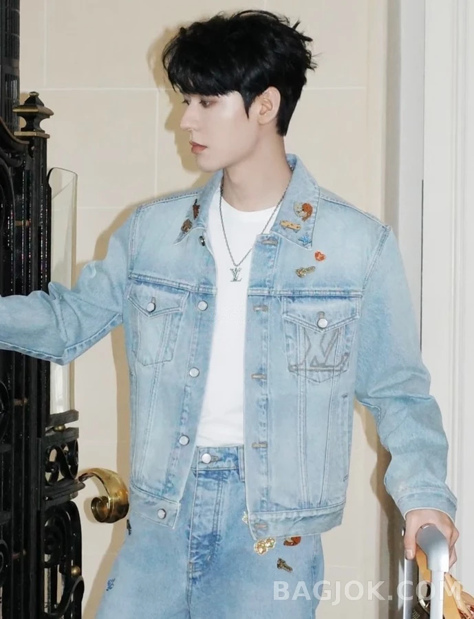 루이비통 루이비통 스터드 워싱 데님 자켓 상세 이미지