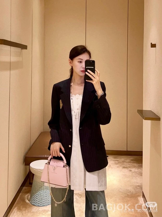 루이비통 루이비통 스트라이프 엠블럼 블레이저 상세 이미지
