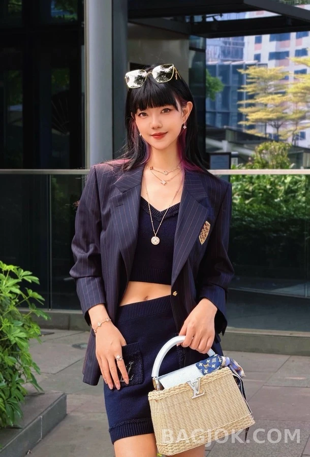 루이비통 루이비통 스트라이프 엠블럼 블레이저 상세 이미지